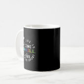 Das Leben geht bergab Snowboarder Freestyle Winter Kaffeetasse (Vorderseite Links)
