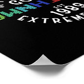 Das Leben geht bergab Snowboarder Freestyle Winter Poster (Ecke)