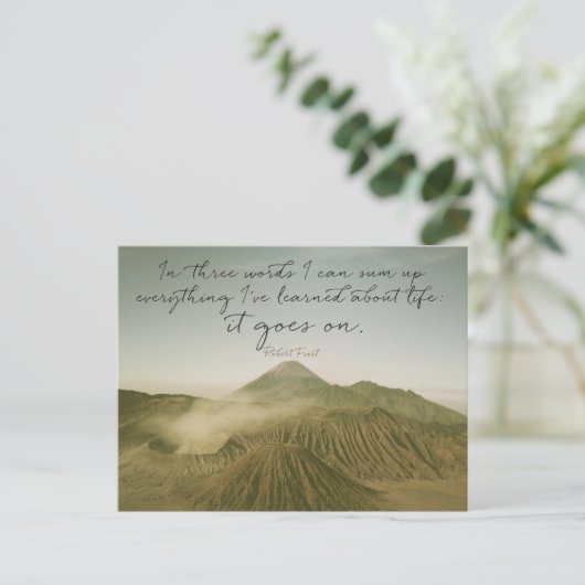 Das Leben geht weiter Postkarte (Stehend Vorderseite)