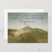 Das Leben geht weiter Postkarte (Vorne/Hinten)