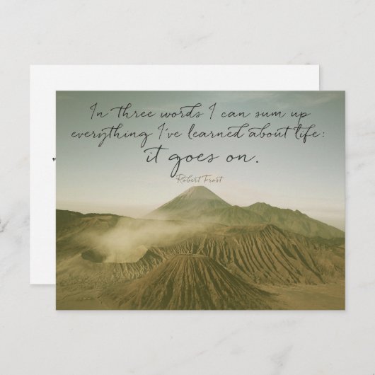 Das Leben geht weiter Postkarte (Vorne/Hinten)