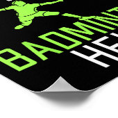 Das Leben geschieht Dminton hilft Funny Dminton Poster (Ecke)