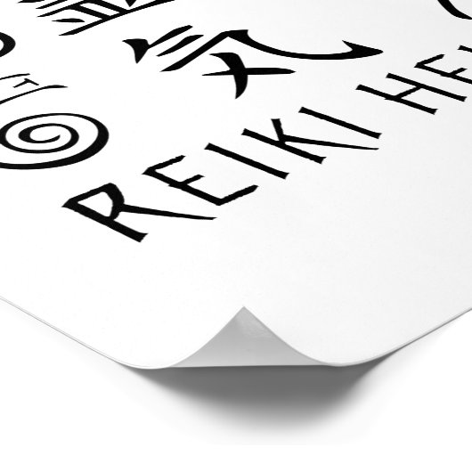 Das Leben geschieht, Reiki hilft | Reiki Master Gi Poster (Ecke)