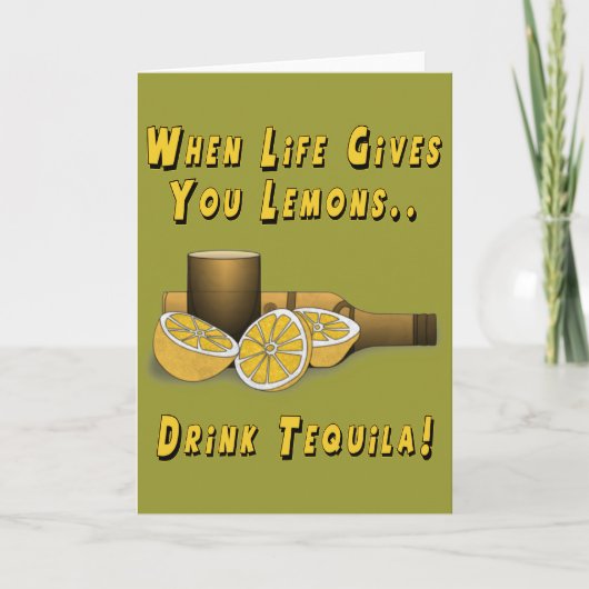 Das Leben gibt dir Lemons Karte (Vorderseite)