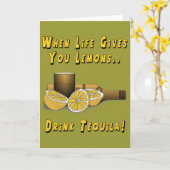 Das Leben gibt dir Lemons Karte (Gelbe Blume)