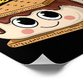 Das Leben gibt dir Marshmallows Camping Smores Kaw Poster (Ecke)