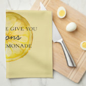 Das Leben gibt dir Zitate von Lemons Geschirrtuch (Viertel Falte)