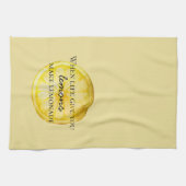 Das Leben gibt dir Zitate von Lemons Geschirrtuch (Horizontal)