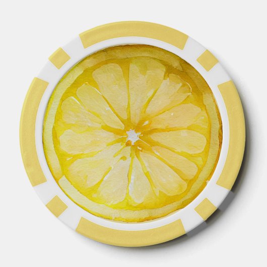 Das Leben gibt dir Zitate von Lemons Pokerchips (Rückseite)