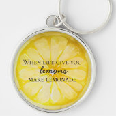 Das Leben gibt dir Zitate von Lemons Schlüsselanhänger (Vorne)