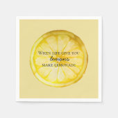Das Leben gibt dir Zitate von Lemons Serviette (Vorderseite)
