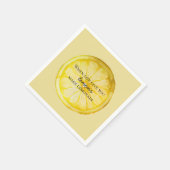 Das Leben gibt dir Zitate von Lemons Serviette (Ecke)