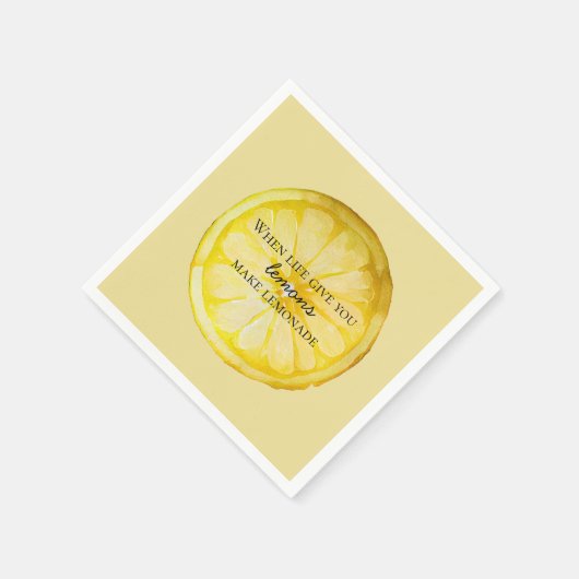 Das Leben gibt dir Zitate von Lemons Serviette (Ecke)