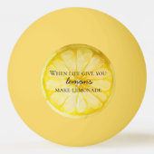 Das Leben gibt dir Zitate von Lemons Tischtennisball (Vorderseite)