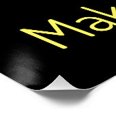 Das Leben gibt dir Zitronen, macht Kuchen. Poster (Ecke)