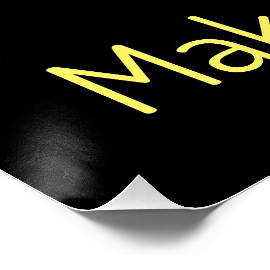 Das Leben gibt dir Zitronen, macht Kuchen. Poster (Ecke)