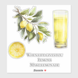 Das Leben gibt dir Zitronenpresse Aufkleber