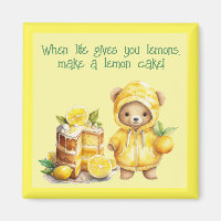Das Leben gibt euch Lemons machen einen Lemon Cake