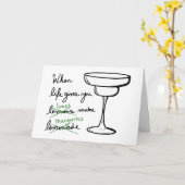 Das Leben gibt euch Limonen machen Margaritas Karte (Gelbe Blume)