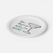 Das Leben gibt euch Limonen machen Margaritas Pappteller (Schrägansicht)