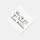 Das Leben gibt euch Limonen machen Margaritas Serviette (Ecke)