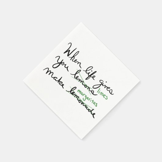 Das Leben gibt euch Limonen machen Margaritas Serviette (Ecke)