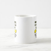 Das Leben gibt Ihnen Zitronen lustige Tasse (Mittel)