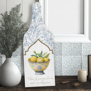 Das Leben gibt Lemons Inspiration Navy Küche Schneidebrett