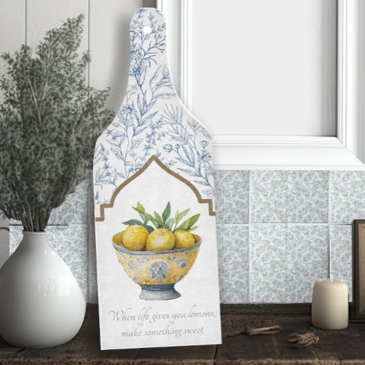 Das Leben gibt Lemons Inspiration Navy Küche Schneidebrett