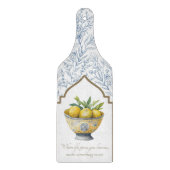 Das Leben gibt Lemons Inspiration Navy Küche Schneidebrett (Vorderseite)