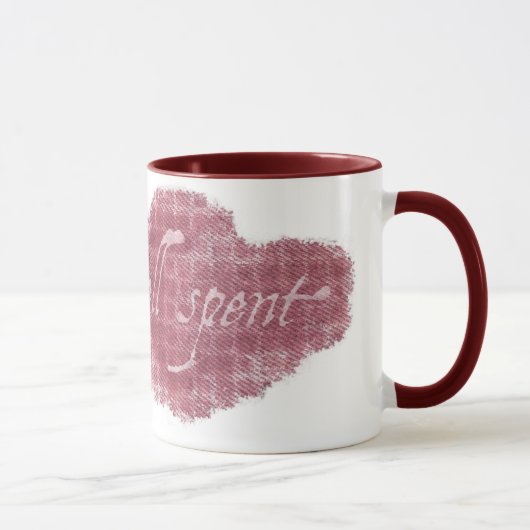 Das Leben gut verbrachte Maroon-Tasse Tasse (Rechts)