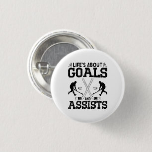Das Leben handelt von Toren und Assists - Hockeyli Button