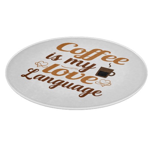 Das Leben hat keinen Sinn ohne Kaffee in meinem Le Schneidebrett (Ecke)