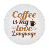 Das Leben hat keinen Sinn ohne Kaffee in meinem Le Schneidebrett (Vorderseite)