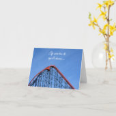 Das Leben hat seine Höhen und Tiefen, Achterbahn-G Karte (Gelbe Blume)