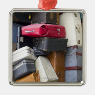 Das Leben hat viel Gepäck Silbernes Ornament