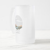 Das Leben im Berg ist besser Mattglas Bierglas (Vorderseite Links)