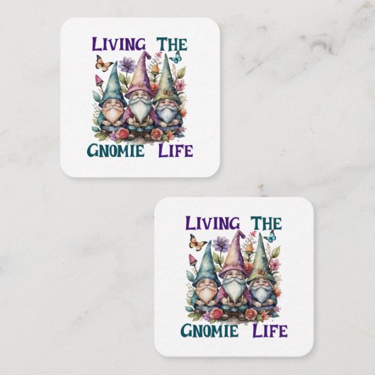 Das Leben im Binnenmarkt Quadratische Visitenkarte (Vorne/Hinten)