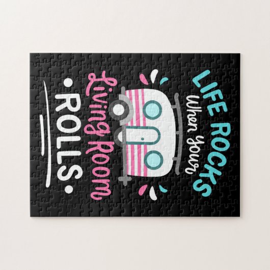 Das Leben im Camper stürzt ab, wenn Ihr Wohnzimmer Puzzle (Horizontal)