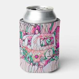 Das Leben im Campingplatz ist eine Reise, die einf Dosenkühler