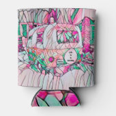 Das Leben im Campingplatz ist eine Reise, die einf Dosenkühler (Vorderseite)