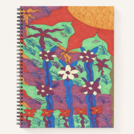 Das Leben im Garden-Boho-Notebook Notizblock