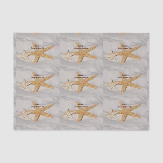 Das Leben im guten Leben Seidenpapier (Vorderseite)