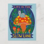 Das Leben im Niedlichen Schneckenschwaden Postkarte (Vorderseite)