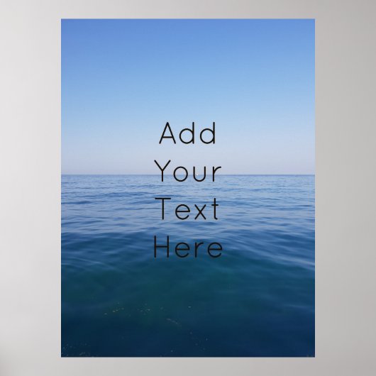 Das Leben im Ozean wandelt sich durch nautische Fo Poster (Vorne)