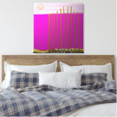 Das Leben im Paradies Leinwanddruck (Insitu (Schlafzimmer))