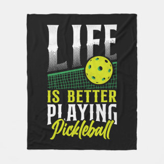 Das Leben im Pickleball ist besser Fleecedecke