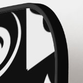 Das Leben im Schwarzen und Weißen Planeten ist bes Pickleball Schläger (Linke Seite)