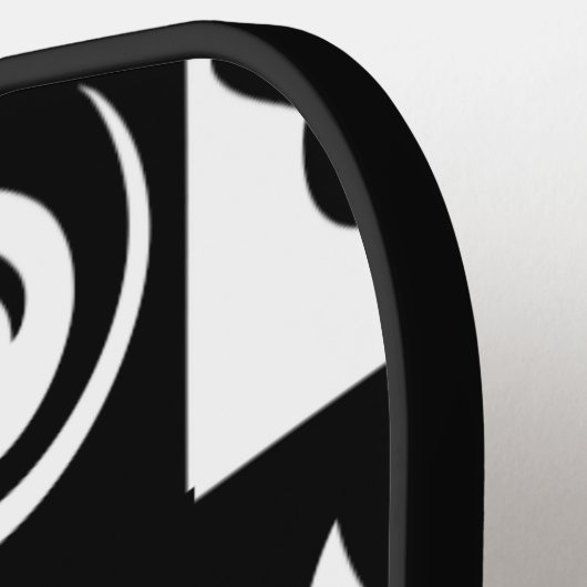 Das Leben im Schwarzen und Weißen Planeten ist bes Pickleball Schläger (Linke Seite)