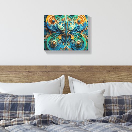 Das Leben imitiert Kunst Leinwanddruck (Insitu (Schlafzimmer))
